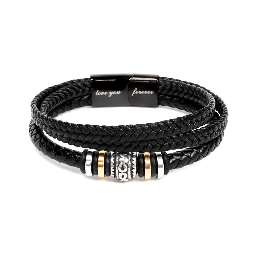 Men's love you forever bracelet, Perfect gift for him - special gift for husband