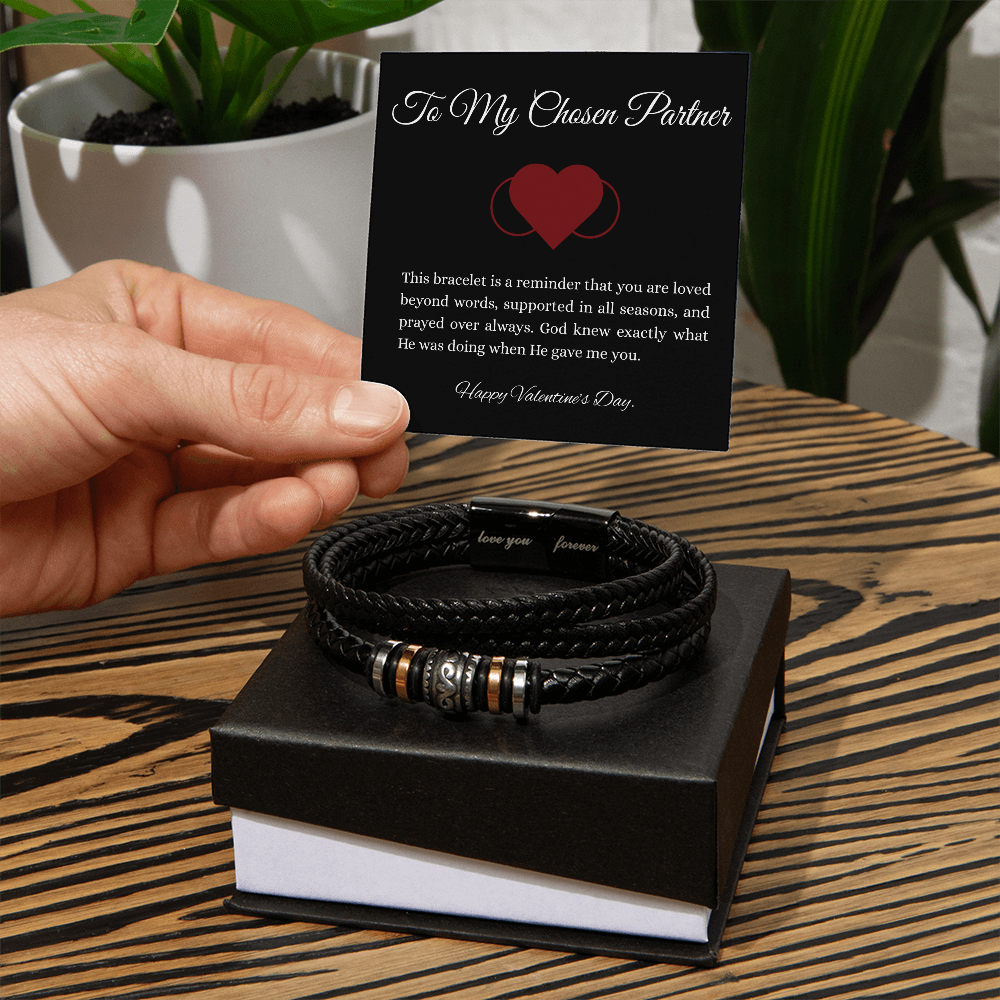 Love You Forever Men's Bracelet