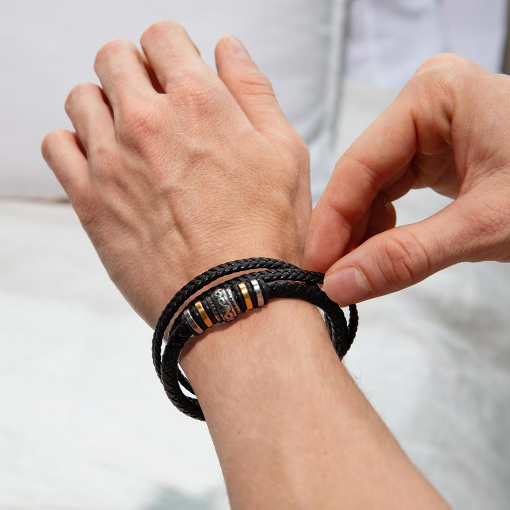 Men's love you forever bracelet, Perfect gift for him - special gift for husband