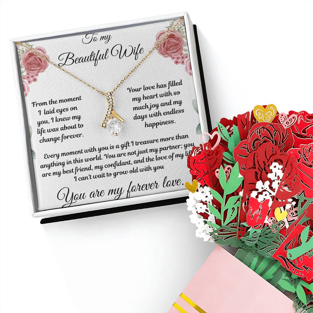 Alluring Beauty Necklace with Devotion Bouquet
