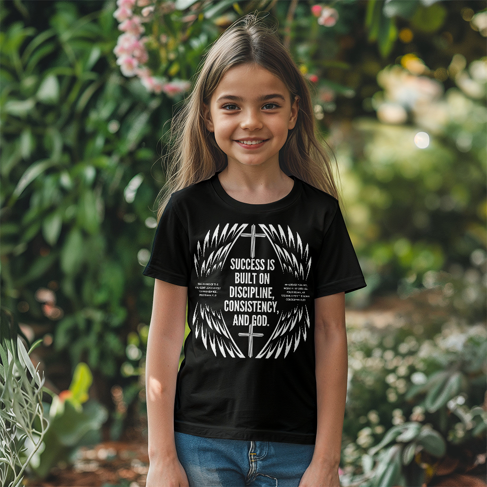 The Everyday Play Tee — Bella + Canvas 3001Y Soft Cotton Youth Shirt-Black