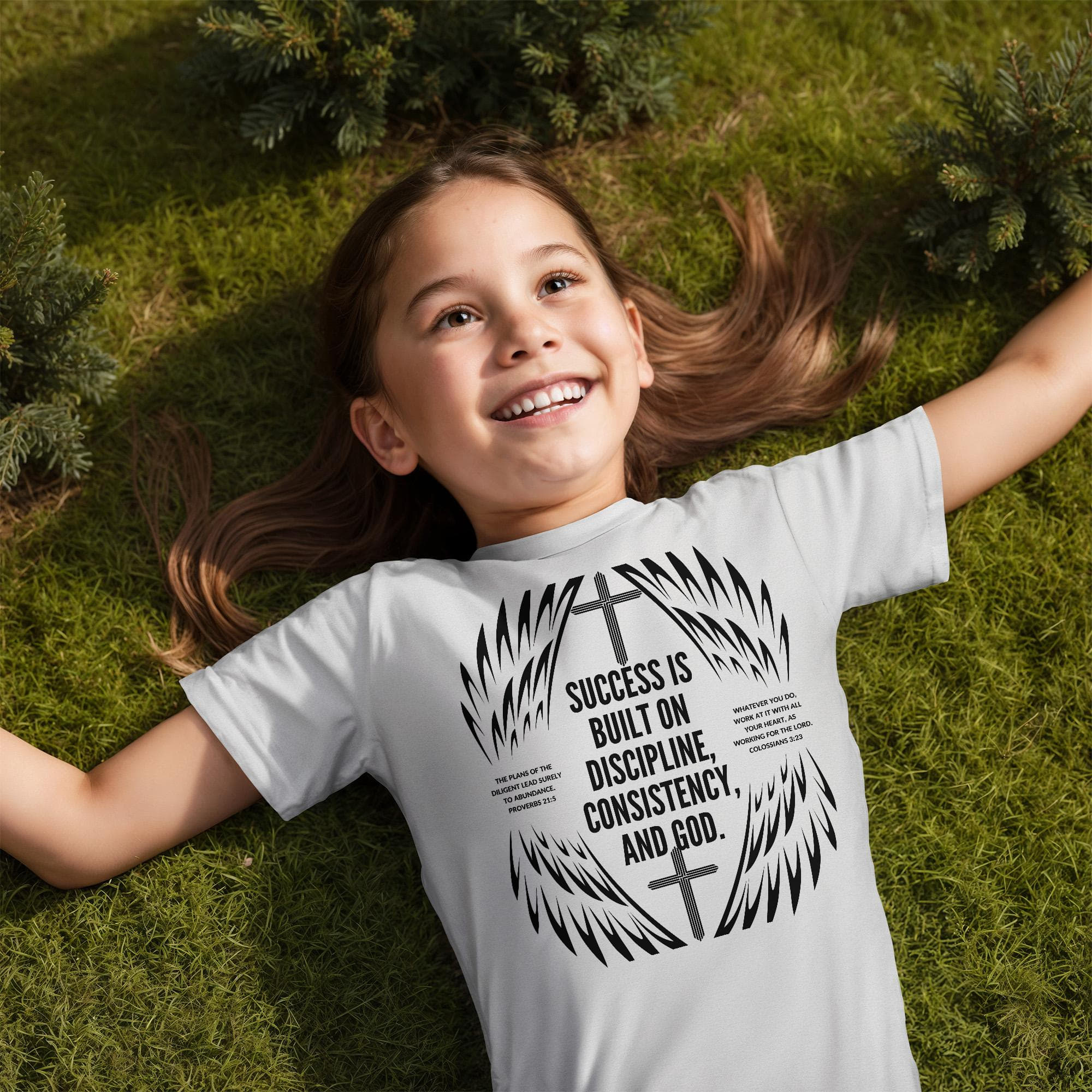 The Everyday Play Tee — Bella + Canvas 3001Y Soft Cotton Youth Shirt- White