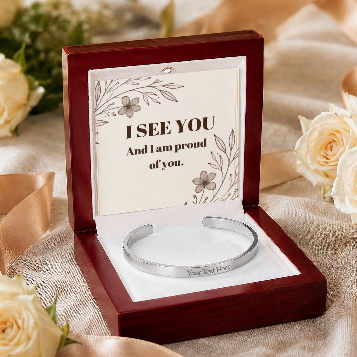 Personalized Engraved Cuff Bracelet | A Timeless Keepsake