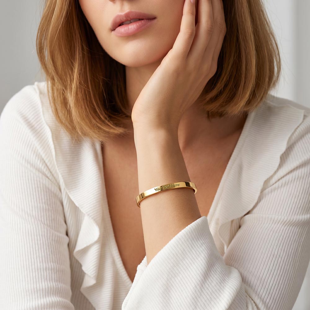 Personalized Engraved Cuff Bracelet | A Timeless Keepsake