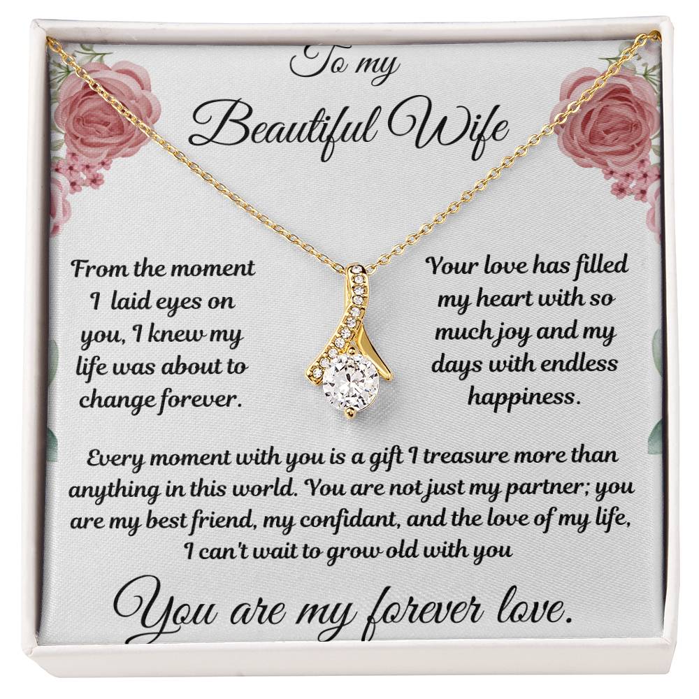 Alluring Beauty Necklace  with  Devotion Bouquet