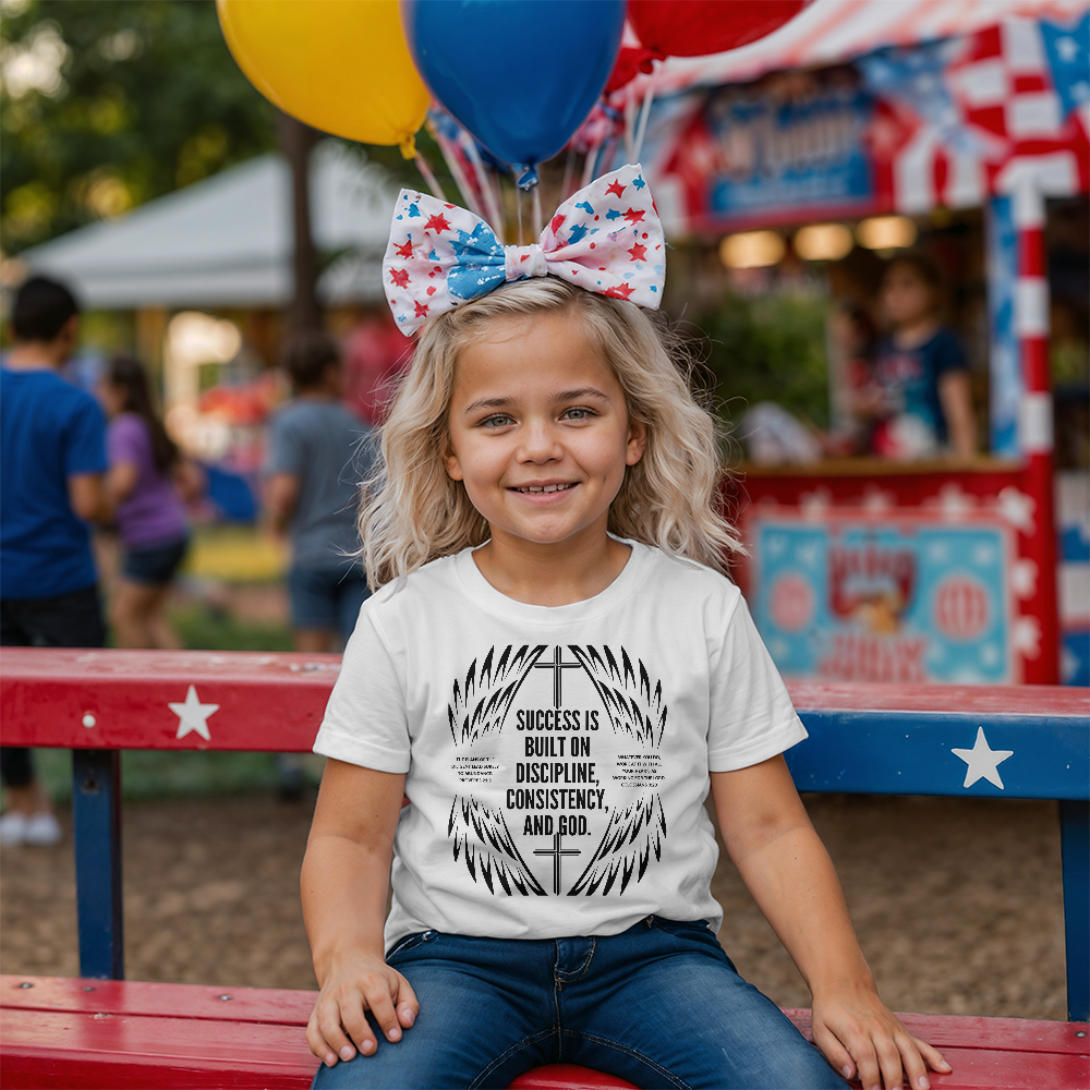 The Everyday Play Tee — Bella + Canvas 3001Y Soft Cotton Youth Shirt- White